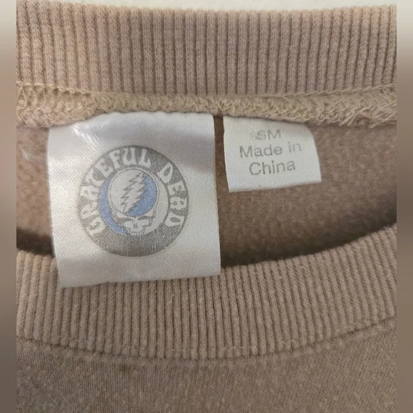 GRATEFUL DEAD Forever Bear Tie-Dye Sweatshirt Womens Size Small Green Brown 2021 - Picture 3 of 8
